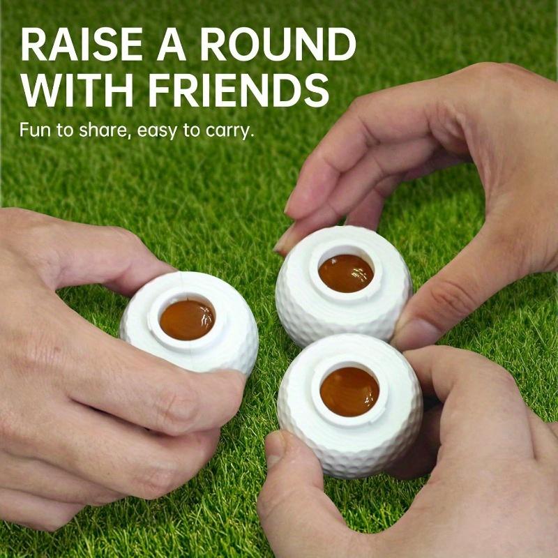 6 Pack Golf Ball Shots, Shot Glass Set of 3,1.5 Ounce Golf Balls Shot Glasses Funny, for Golf Lover Accessories Gag Gifts for Men, White