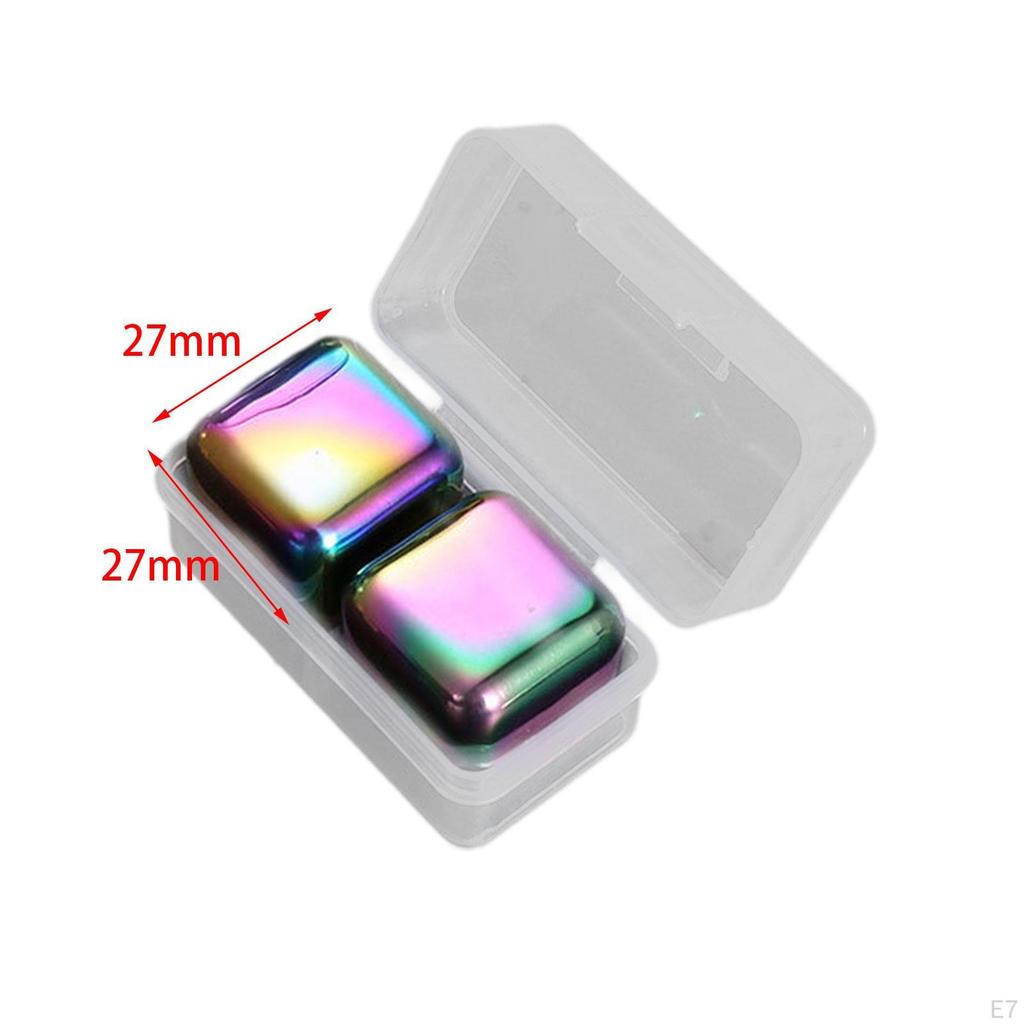 Stainless Steel Ice Cubes for Refreshing Drinks, Entertaining And Gifting