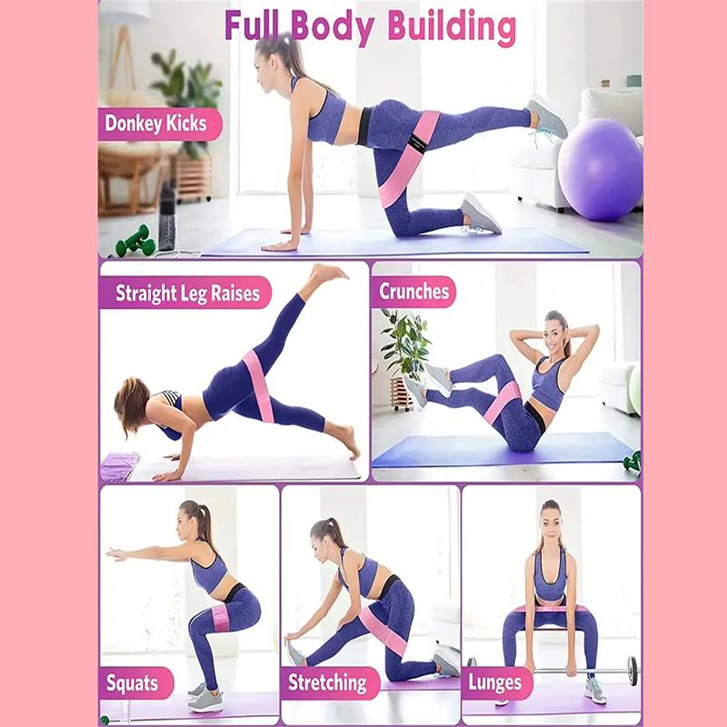 Elastisches Kniebeugen-WiderstandsbandGesäß Fitness Rallye-BandYoga Dehnungs-Trainingsband Hüftwiderstandsbänder