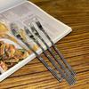 INS Style Stainless Steel Long Handle Dessert Forks - Creative Cute Designs for Fruit and Desserts