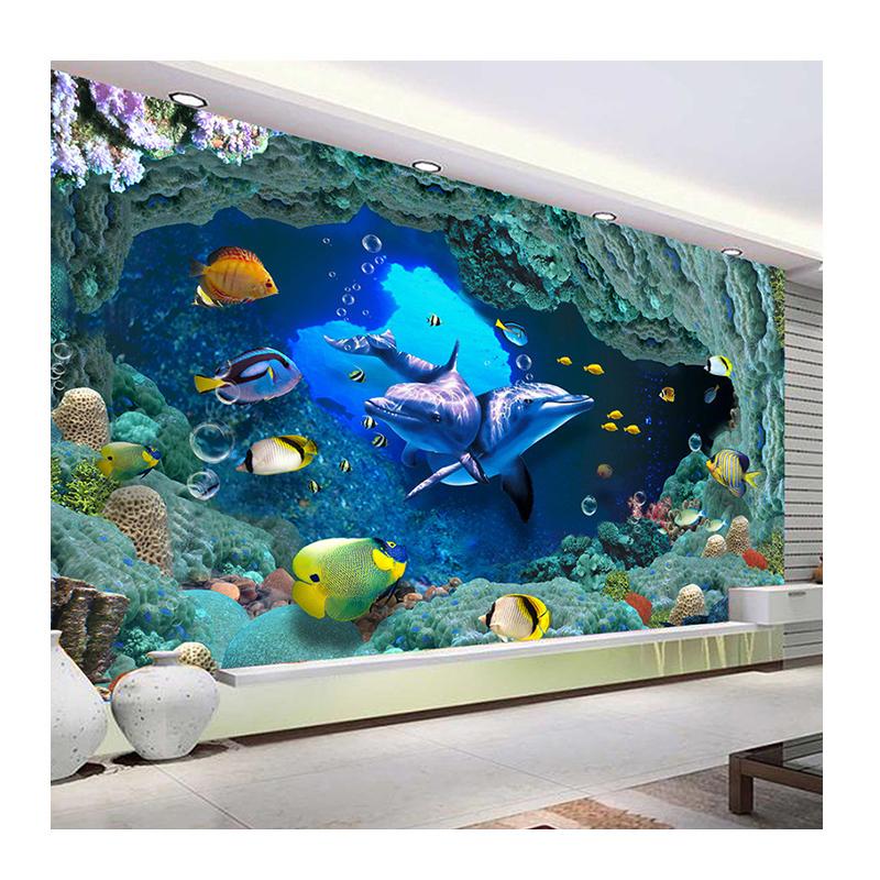 

Photo Wallpaper 3D Underwater World Mural Home Decor Wall Paper Kids Room Living Room Background Murals Wallpapers 200 cm(W) x 140 cm(H)