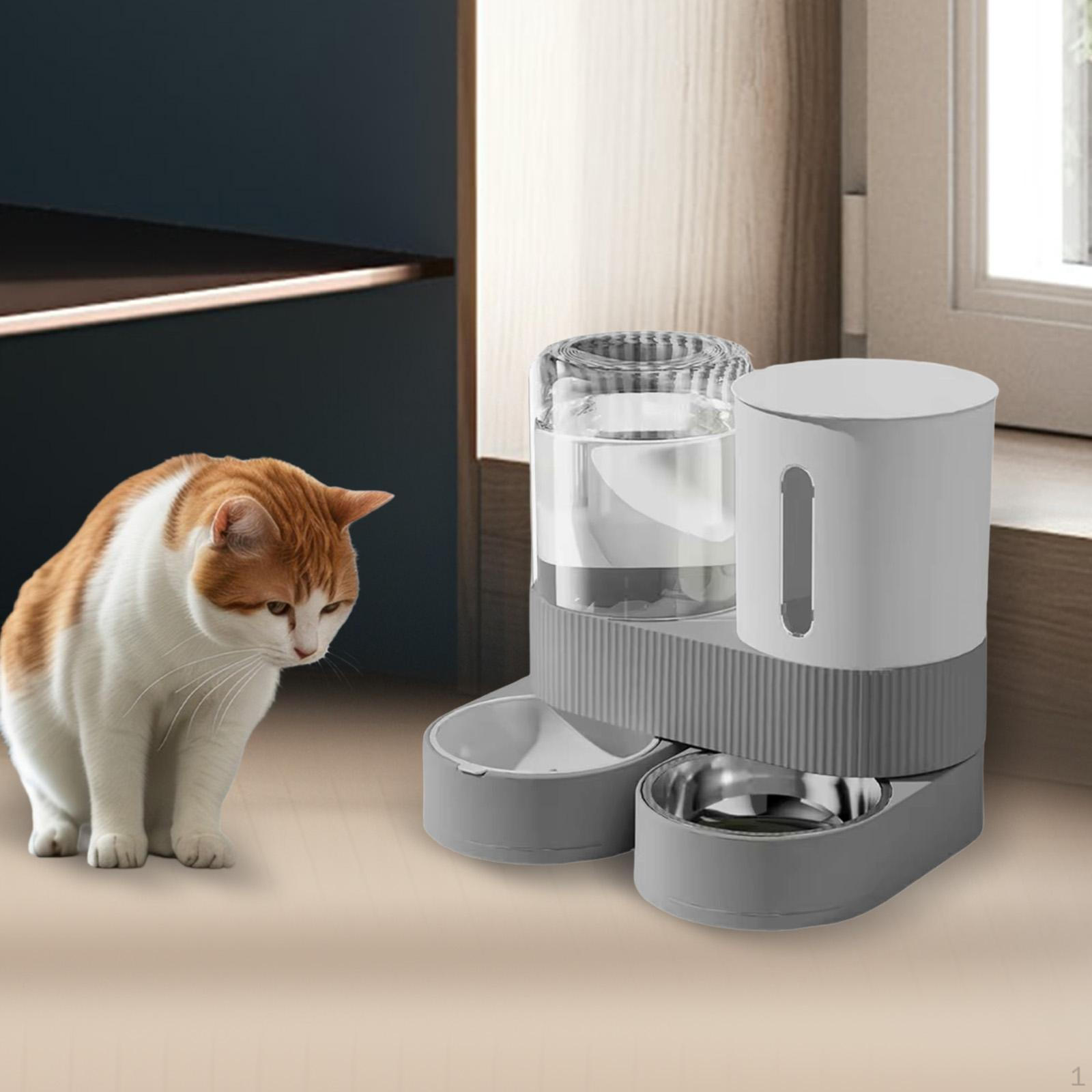 

Automatic Pet Feeder Food Container Feeding Station Large Capacity Bowl Water Dispenser for