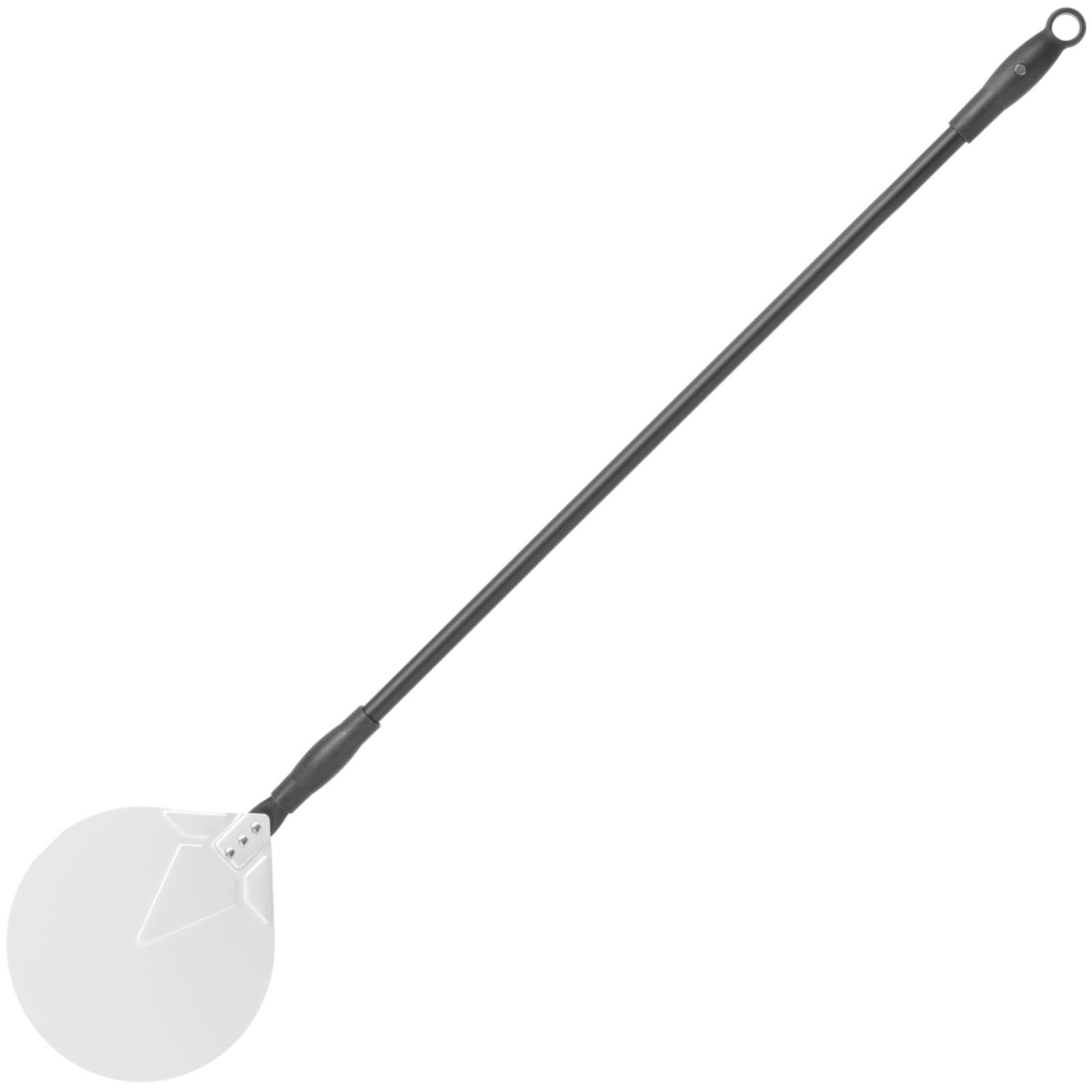 Pizzaschieber mit beweglichem Griff, rundes Aluminium, Durchmesser 230 mm, Länge 1200 mm - Hendi 617151