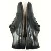 Made In Spain Vintage Mezlan Cap Toe Business Shoes Black Size 9.5M 27.027.5(USED)