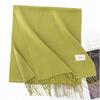 Sciarpa da Donna in Finto Cashmere Tinta Unita con Frange Morbida Calda Stola Avvolgente per Autunno Inverno Outfit Quotidiano Casual