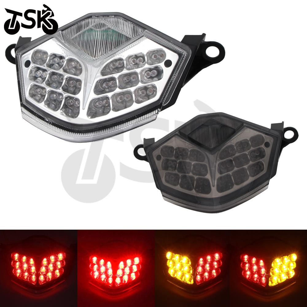 Motorcycle Tail Light Brake Turn Signals Rear LED Lamp For Kawasaki Z750 2007-2013 ZX10R 2008-2010 Z1000 2007-2009 ZX6R