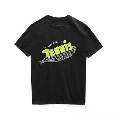Tennis Tshirt Creative Letters Adult Children Unisexs And Unisexs Short Sleeve Competition Training Round Neck Sports Uniforms