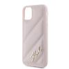 Karl Lagerfeld Klhcn61Pqdsmgp Iphone 11 / Xr 6.1 Różowy/Pink Hardcase Diagonal Quilted Script
