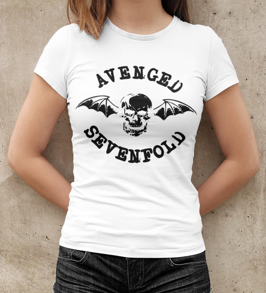 

Ретро футболка группы Avenged Sevenfold концерт 90-х женская приталенная S-XXL 2XL