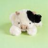 Kawaii sitzende Milchkuh Jahres-Plüschtiere Lebensechte Stofftierpuppe Niedliches beruhigendes Rind für Kinder Weihnachtsgeschenk