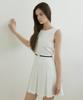 Riorg Fra Summer Pleats Sleeveless Mini Ops White