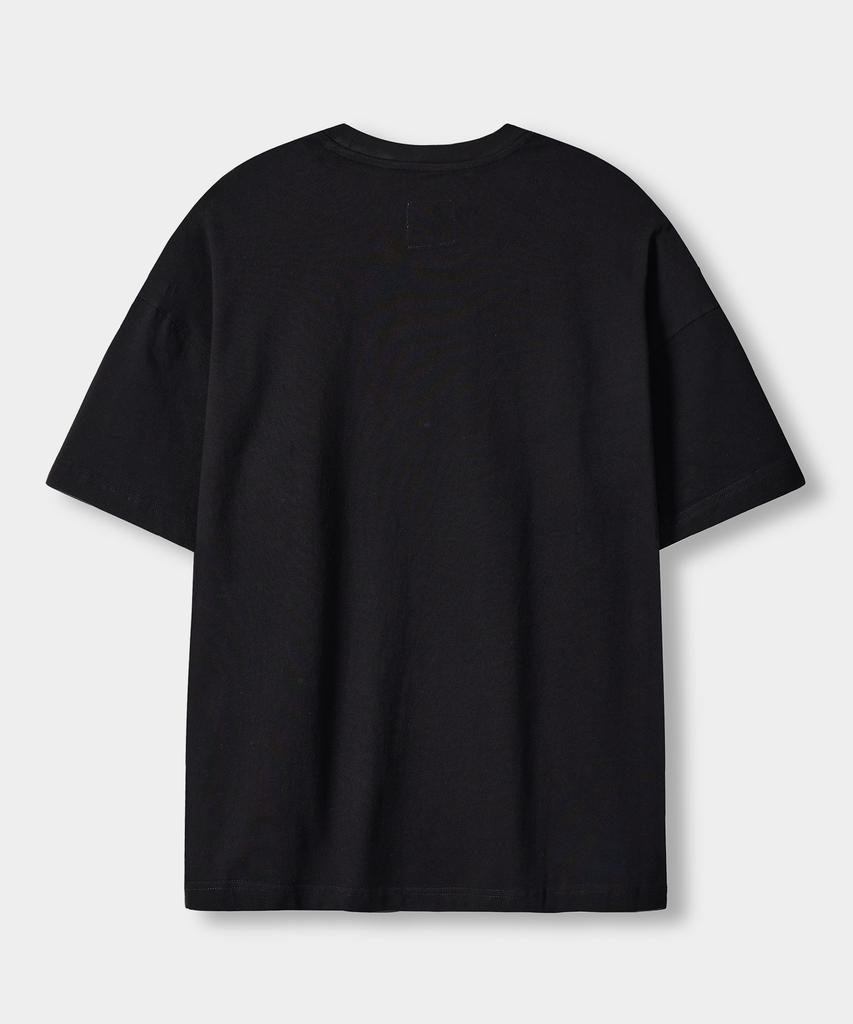 Dimiteulibeullaeg Vlad Cut-Off Applique Short Sleeve T-Shirt_4 Color