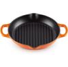 Чугунная сковорода-гриль высокая круглая Le Creuset красная 25 см (20208250900422)