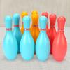 12pcs Mini Bowling Set Includes 10 Pins and 2 Balls Plastic Bowling Ball Toys for Home Outdoor Sports Gifts ZSY
