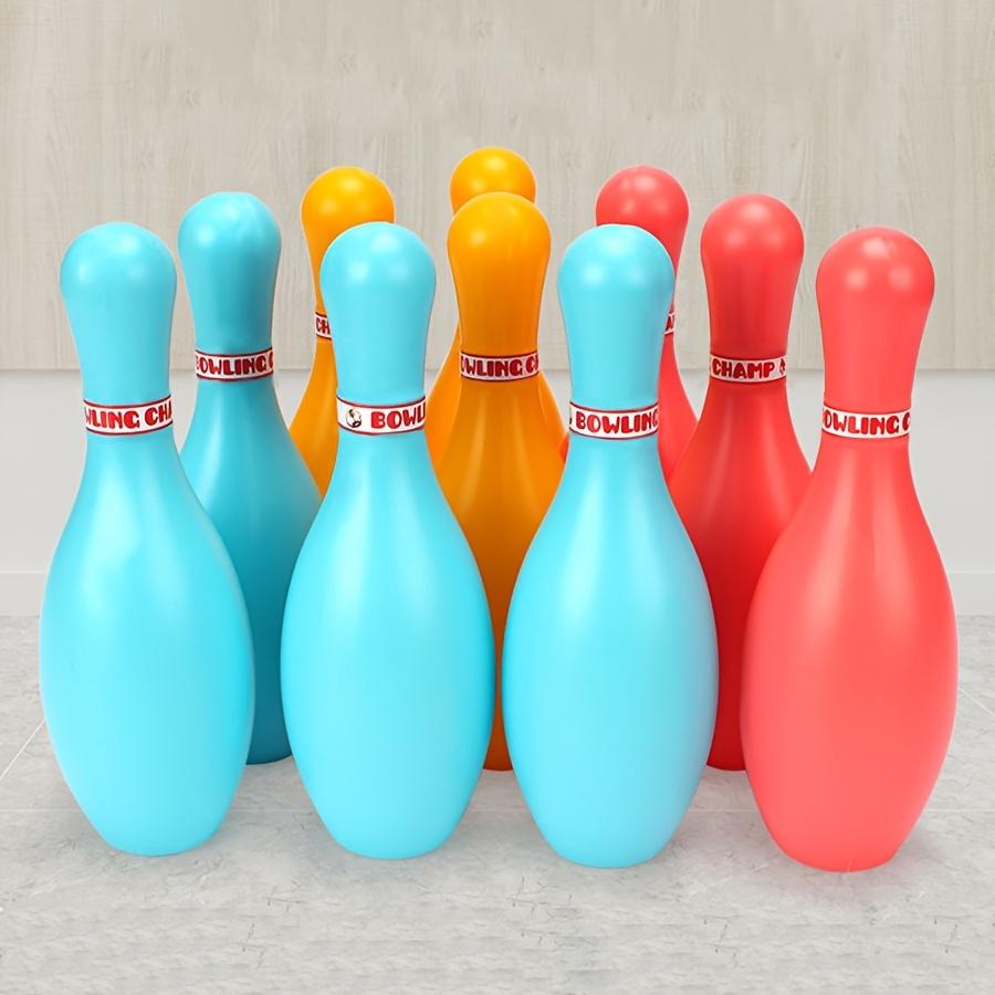 12pcs Mini Bowling Set Includes 10 Pins and 2 Balls Plastic Bowling Ball Toys for Home Outdoor Sports Gifts ZSY