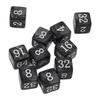 30PCS Number Dice Six Sided Multiples of 2 Number Plastic Light Weight Portable Dice Cubes for Teaching Board Games