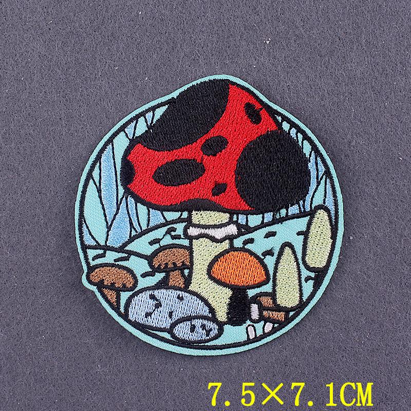 Camping Travel Patch Wilderness Embroidered Patches On Clothes Stripes DIY Nature Adventure Badges On Backpack Accessory Decor