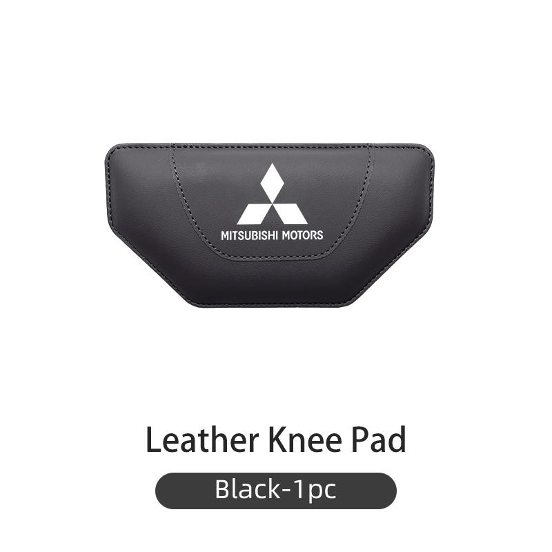 For Mitsubishi Car Leather Knee Pad Leg Pad Hand Inside Armrest Leg Pad Support Accessories Outlander Lancer L200 ASX Pajero SL8