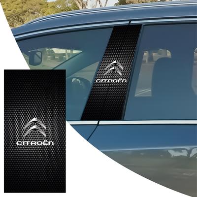 2 Stück Autoaufkleber B-Säule Mittelpfosten Dekorationsabdeckung Aufkleber Autozubehör Für C3 C4 C-ELYSEE Berlingo DS DS3 DS4 C5
