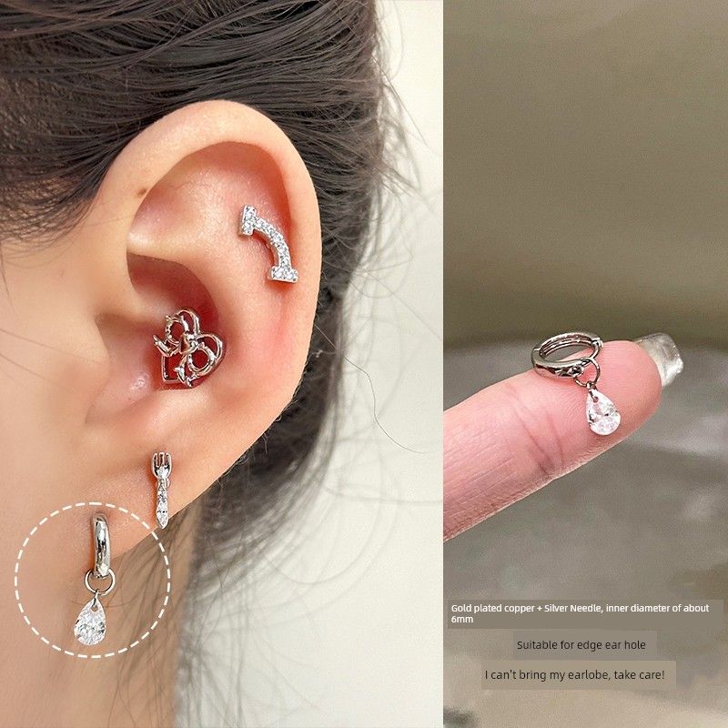 

Ringring Store Ear Bone Stud Unique Zircon Buckle