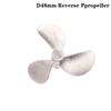 1Pc Right Left Hand 4Mm Shaft 3-Blades Metal Propeller Submerged Prop 28Mm 40Mm 48Mm For Rc Boat Marine Tug Bait