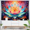 Painted Lotus Tapestry, Bedroom Wall Covering, Living Room and Study Decoration Cloth, Wall Tapestry, Background Cloth