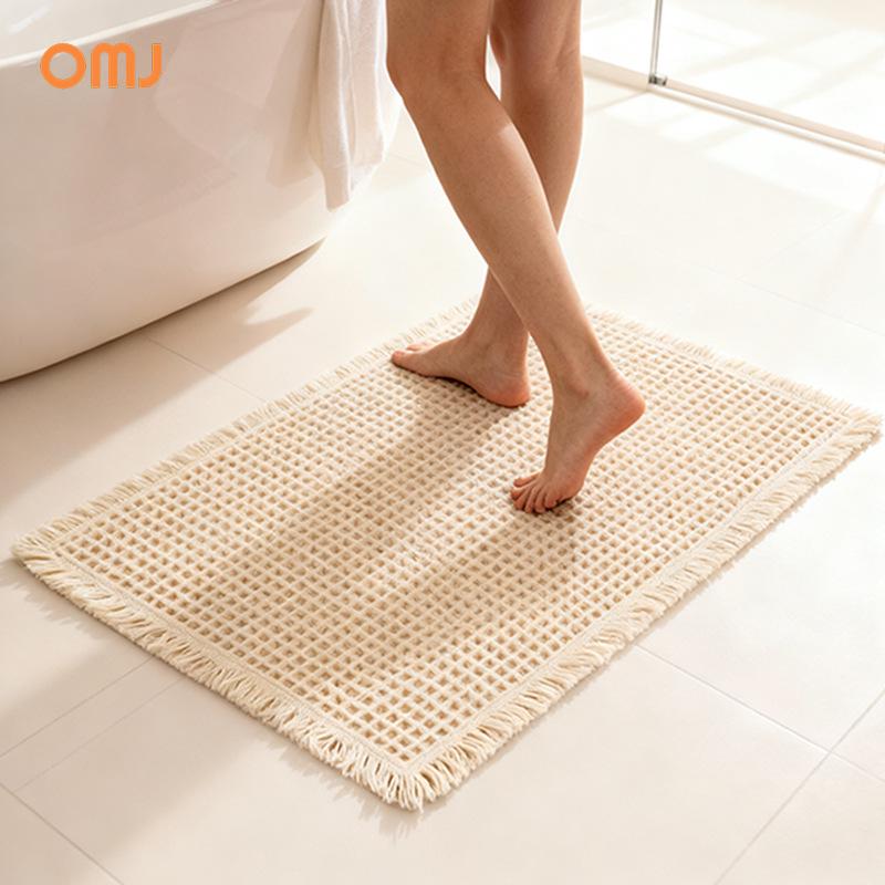 Non-slip Quick-dry Waffle Bathroom Mat