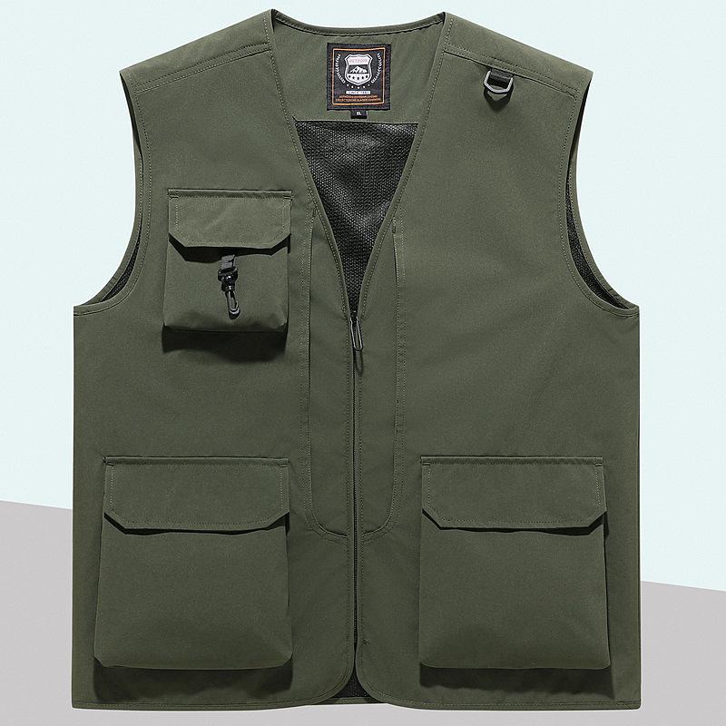 Outdoor Photography Overalls Vest Waiter Tooling MultiPocket Advertising Vest