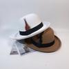 European and American Style Feather Decorative Bowler Hat Men's and Women's Autumn and Winter Curled Short-brimmed Hat Woolen Felt Hat Fashionable Ver
