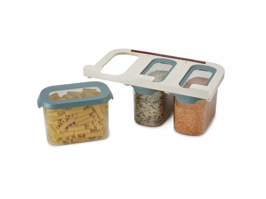 Joseph Joseph Storage Container Canister Set Dark Opal 81112 [Genuine Product] Under-Cabinet 1.3L 3-Piece (Cupboard Store)