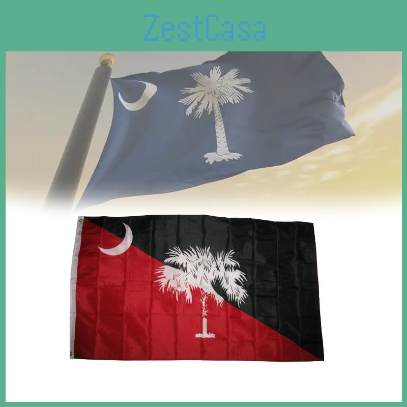 State 3x5 Of South Carolina Garnet Black Flag Banner Grommets Supplies Gamecocks