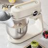 Dry Ingredient Pouring Funnel Flour And Bowl Cover for Kitchen Aid Mixer, Mess Free Silicone Collapsible Shield Attachment, 3 in 1 Mixer Accessories