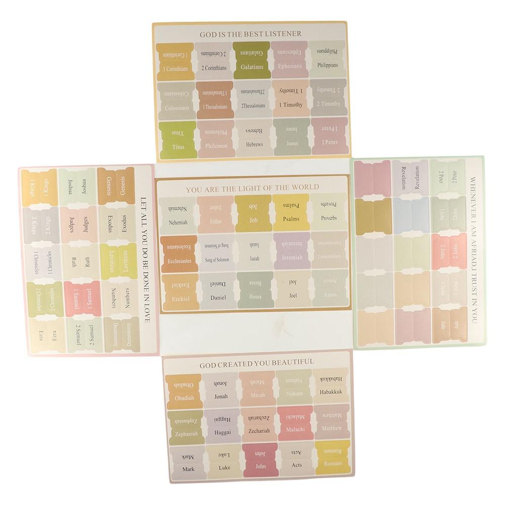 Writable Bible Index 5 Sheet Bible Label Book Accessories Bible Sticker  Bookmark