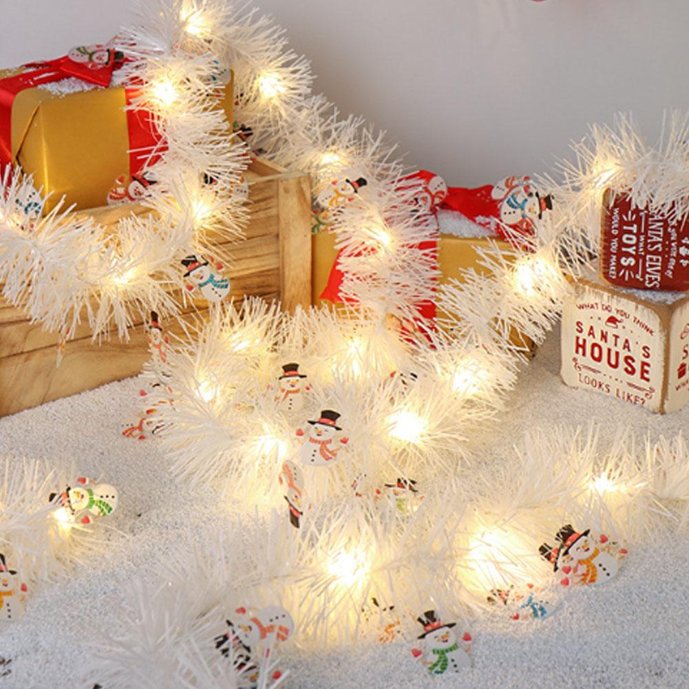 5m Multicolor LED Christmas Garland With 50 Sparkling New Lights Tree Decor Hanging Ribbon Ornaments Fairy Xmas Year Wreath V3W6