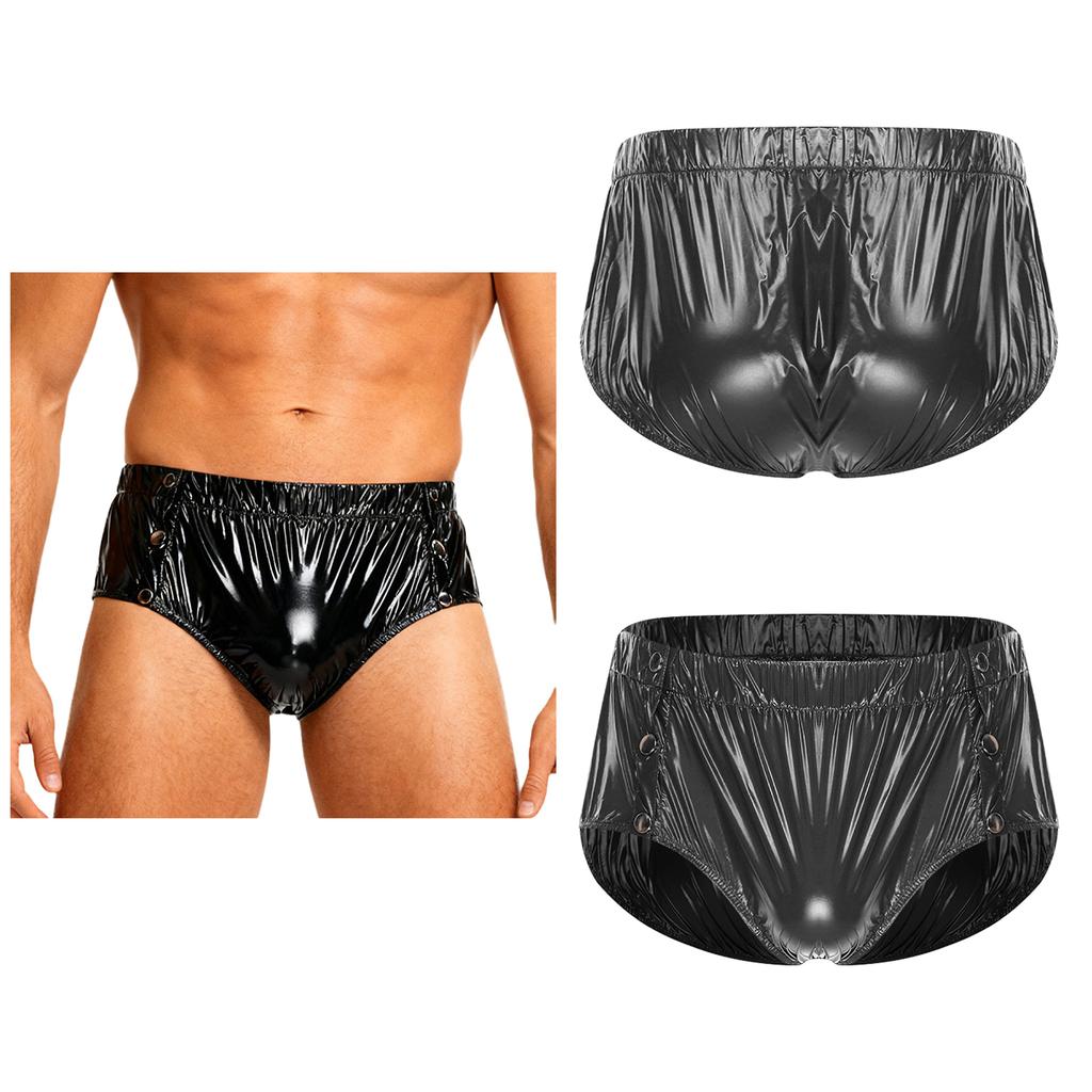 S-3XL Men‘s Waterproof Incontinence Underwear: Side Snap Button & Tear-Away Design, Washable Protective Cover for Elderly Care