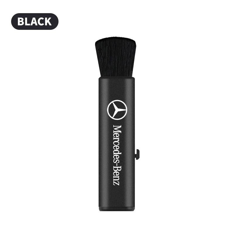 CRY1 Car Interior Cleaning Brush Telescopic Small Soft Brush Accessories Sticker For Mercedes Benz GLK GLA A B C E R G Class C180 S20