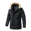 Men's Winter Korean Style Mid-Length Thickened Cotton Jacket
