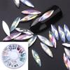 3D Nail Decoration KIt   Nail Rhinestone Colorful Marquise Flat Bottom Nail Rhinestone Stud Nail  Art