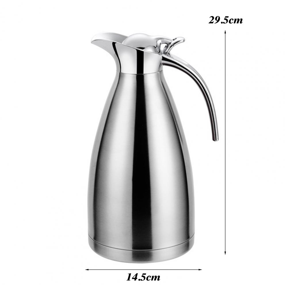 2L Roestvrij Staal Thermoskan Fles Kan Dubbelwandige Isolatie Pot Voor Thee Koffie Heet Water Ketel Voor Huis Bar Buiten