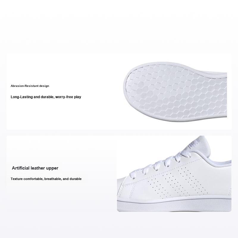 adidas Scarpe da Skate Basse Resistenti Neo Advantage Bambino Bianco Verde Scarpe da Skate Bambino FY4624
