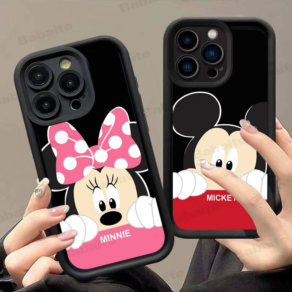 M-Minnie M-Mickey For iPhone 17 16 15 14 13 12 11 Pro Max Plus Phone Case Covers