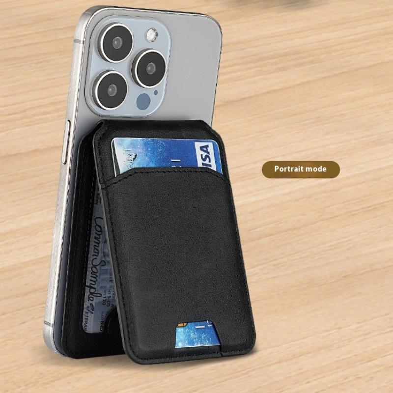 1 Bucată Portofel din Piele Suport Magnetic pentru Carduri Pentru Seria Phone16/15/14/13/12 cu Suport Ajustabil Portofel Magnetic Magsafe Suport