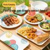 Durable Disposable Food-Grade Paper Plates and Bowls for Parties and Barbecues