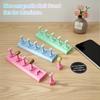 1 Set Nail Holder Non-Magnetic False Nail Tip Practice Stand Press On Nail For Nail Training Plastic Base Holder Nail Display