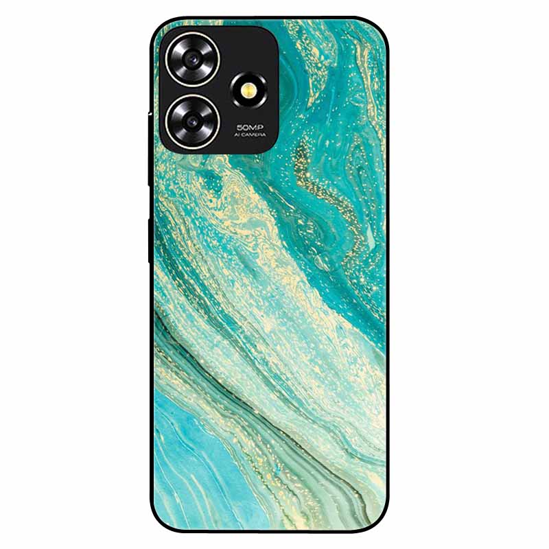 For ZTE Blade A73 4G Case 6.6'' Para Silicone Soft Cool Print Marble Phone Cover for ZTE BladeA73 A 73 4G Shockproof TPU Bags