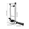 Practical 0-45 Degree Angle Drill Stand Adjustable with Steel Column for Woodworking Power Tool Aluminum Base