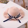 Family Beach Hat Natural Straw Woven Wide Brim Sun Protection Foldable Lightweight Summer