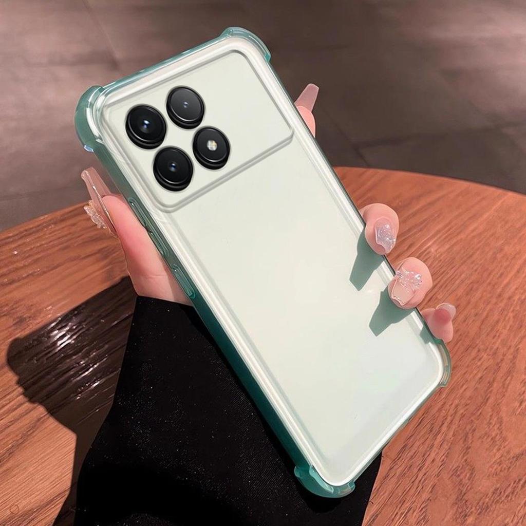 Case for Xiaomi POCO X6 Pro 5G Translucent Frosted Matte Casing 4-Corner Airbag Shockproof Bumper Cover
