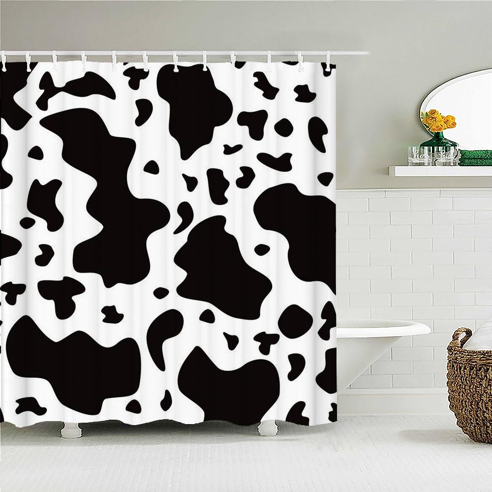 Leaves Plant Tree leaf Small Fresh Shower Curtains Bathroom Curtain Frabic Waterproof Polyester Decor Bathtub Screen with Hooks