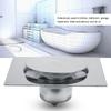 Stainless Steel Pedal Bounce Type Floor Drain for Bathroom Washroom Garage Basement